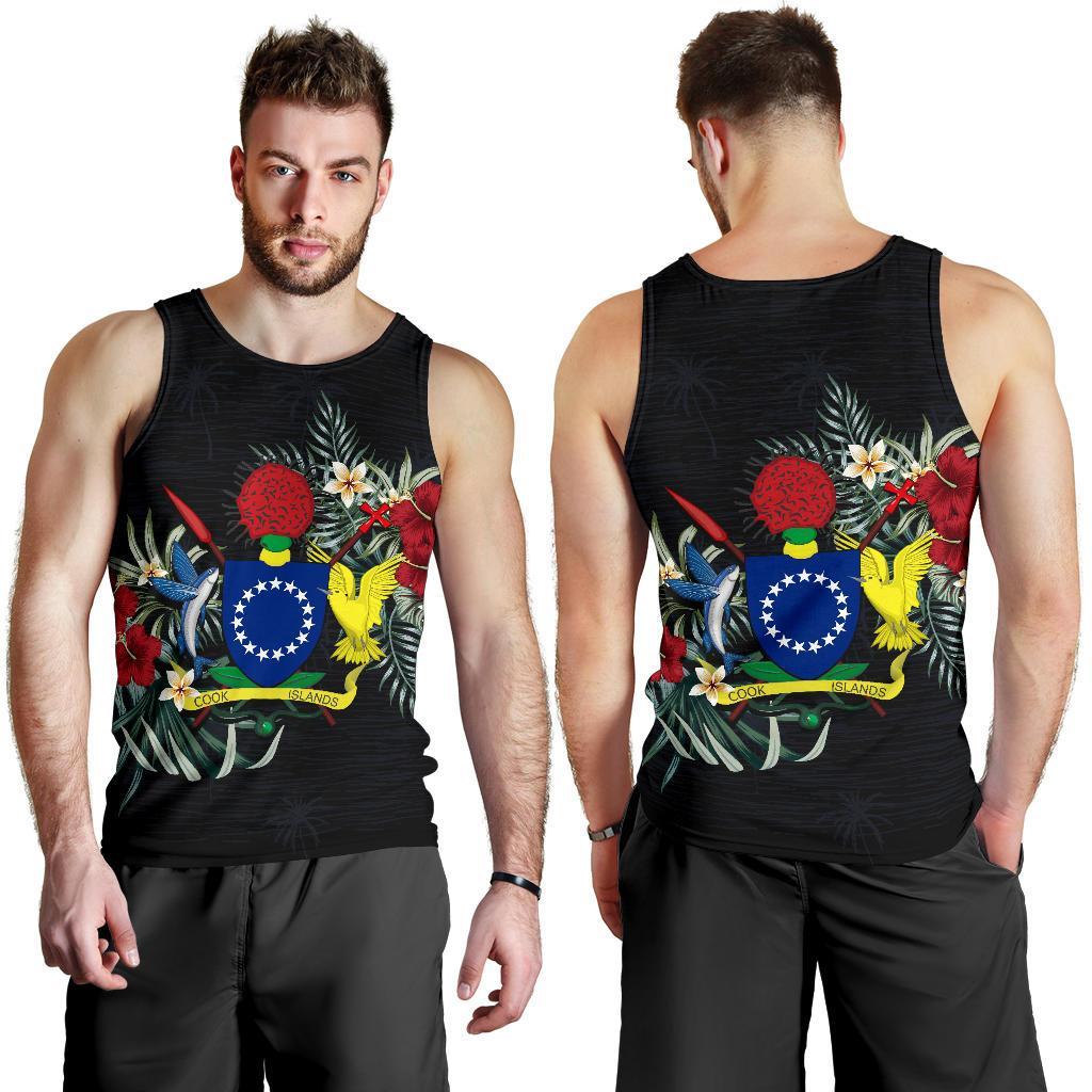 Cook Islands Hibiscus Men's Tank Top - Vibe Hoodie Shop