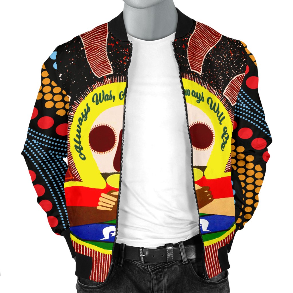 Aboriginal and Torres Strait Islanders Men's Bomber Jacket - NAIDOC Style - Vibe Hoodie Shop