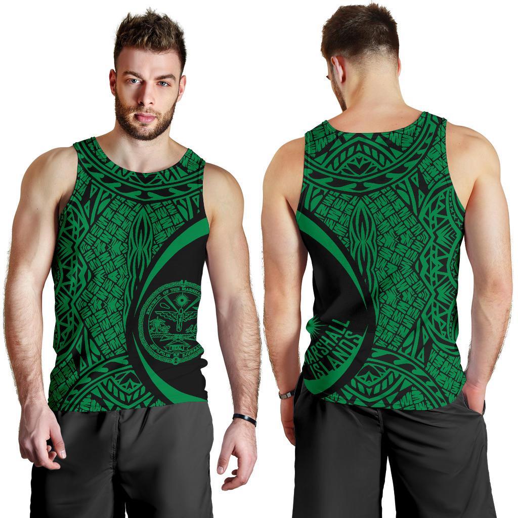 Marshall Islands Polynesian Tank Top - Circle Style 02 - Vibe Hoodie Shop