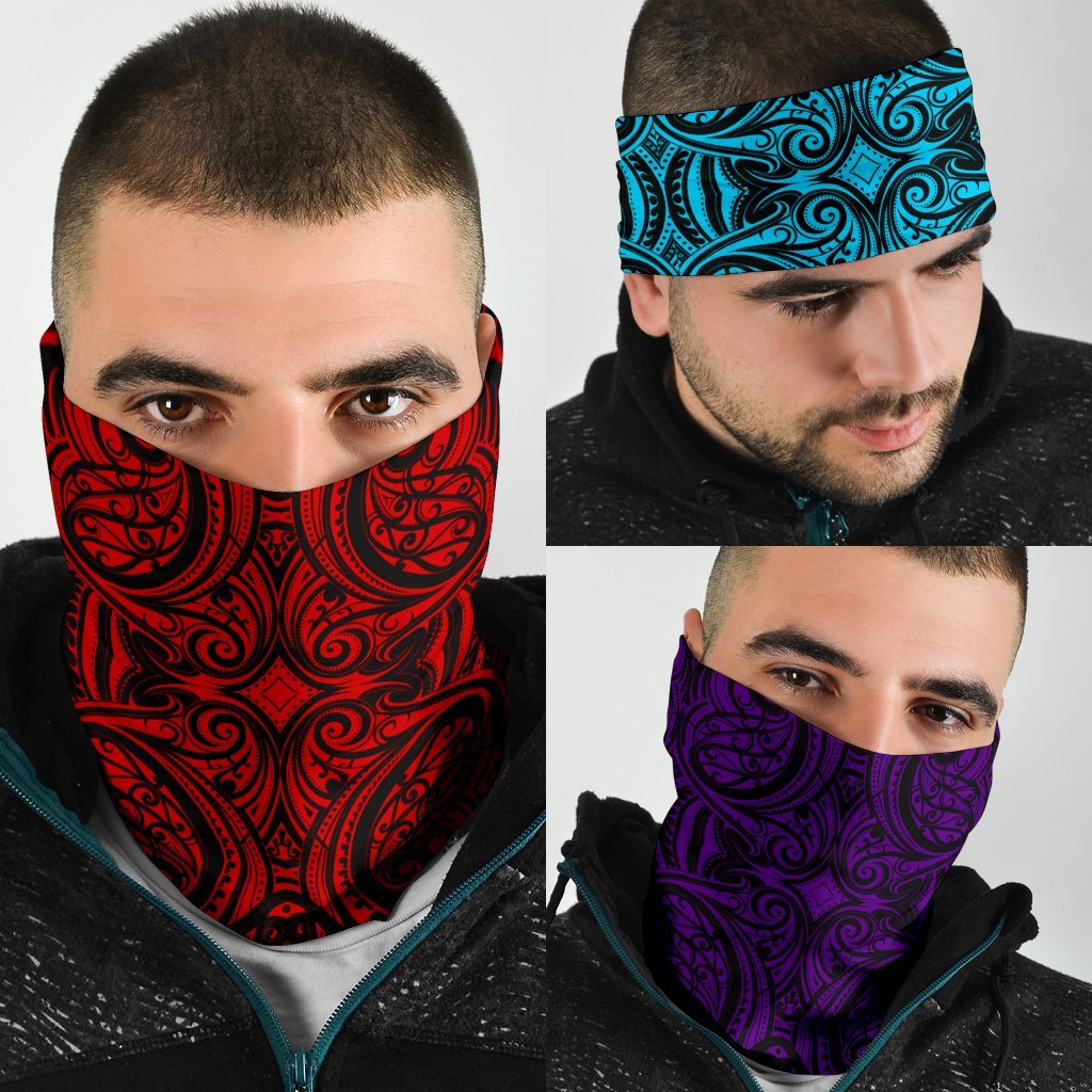 New Zealand Bandana Maori Pattern Colorful - Vibe Hoodie Shop