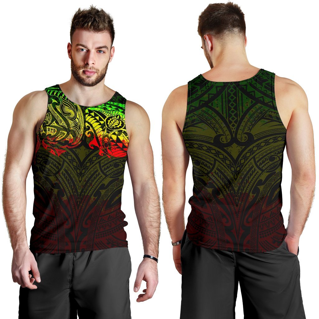 New Zealand Men's Tank Top, Maori Polynesian Tattoo Reggage - Vibe Hoodie Shop