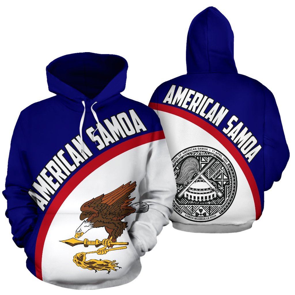 American Samoa Hoodie Wave Flag Color - Vibe Hoodie Shop