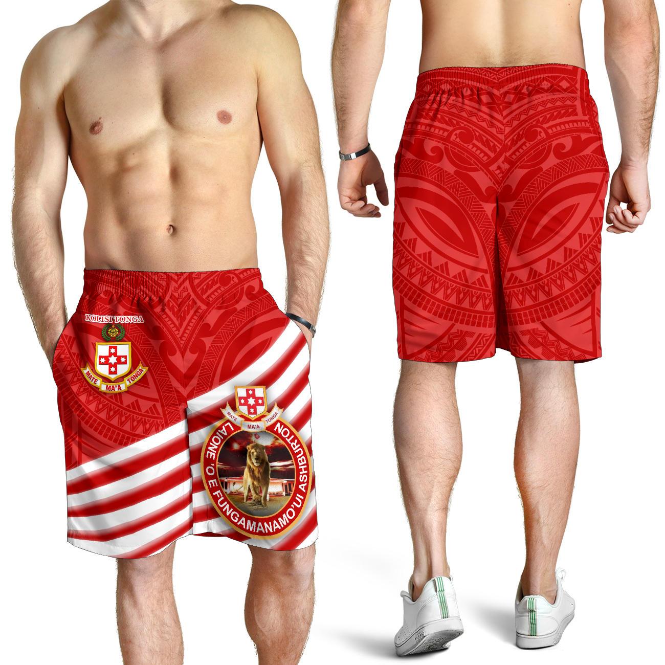 Kolisi Tonga Men Shorts Mate Ma'a Tonga Rugby Style - Vibe Hoodie Shop