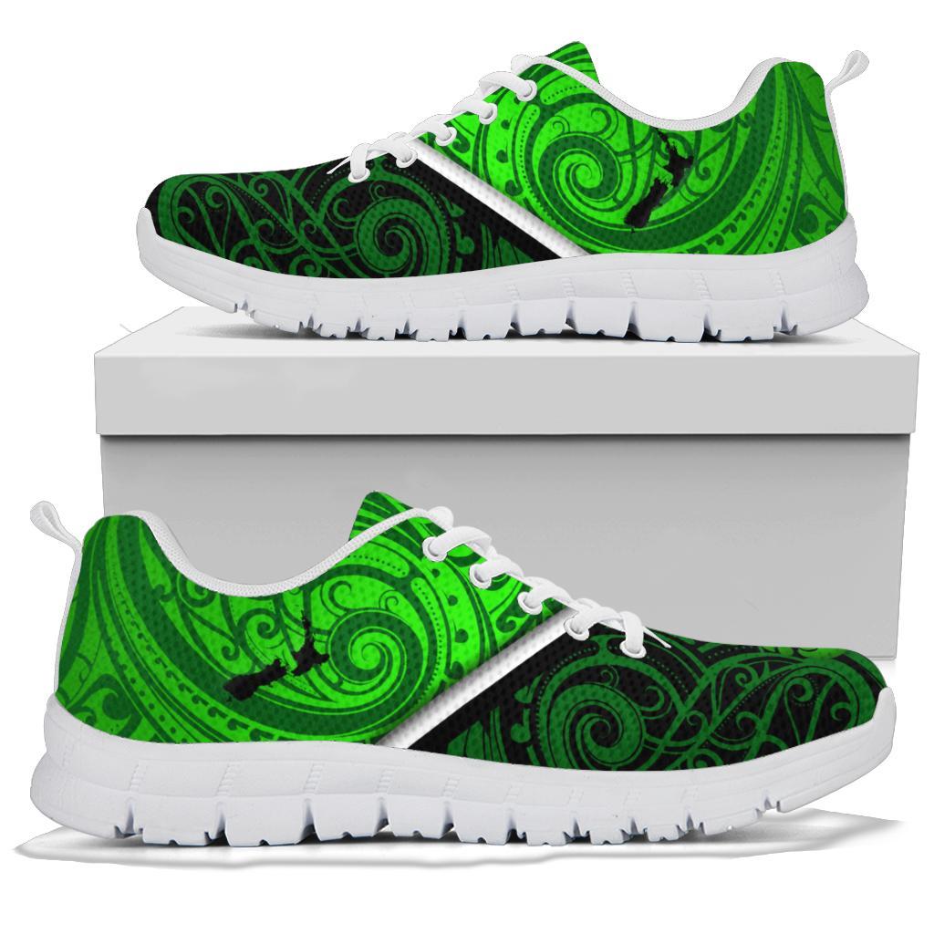 New Zealand Maori Rugby Sneakers Pride Version - Green - Vibe Hoodie Shop