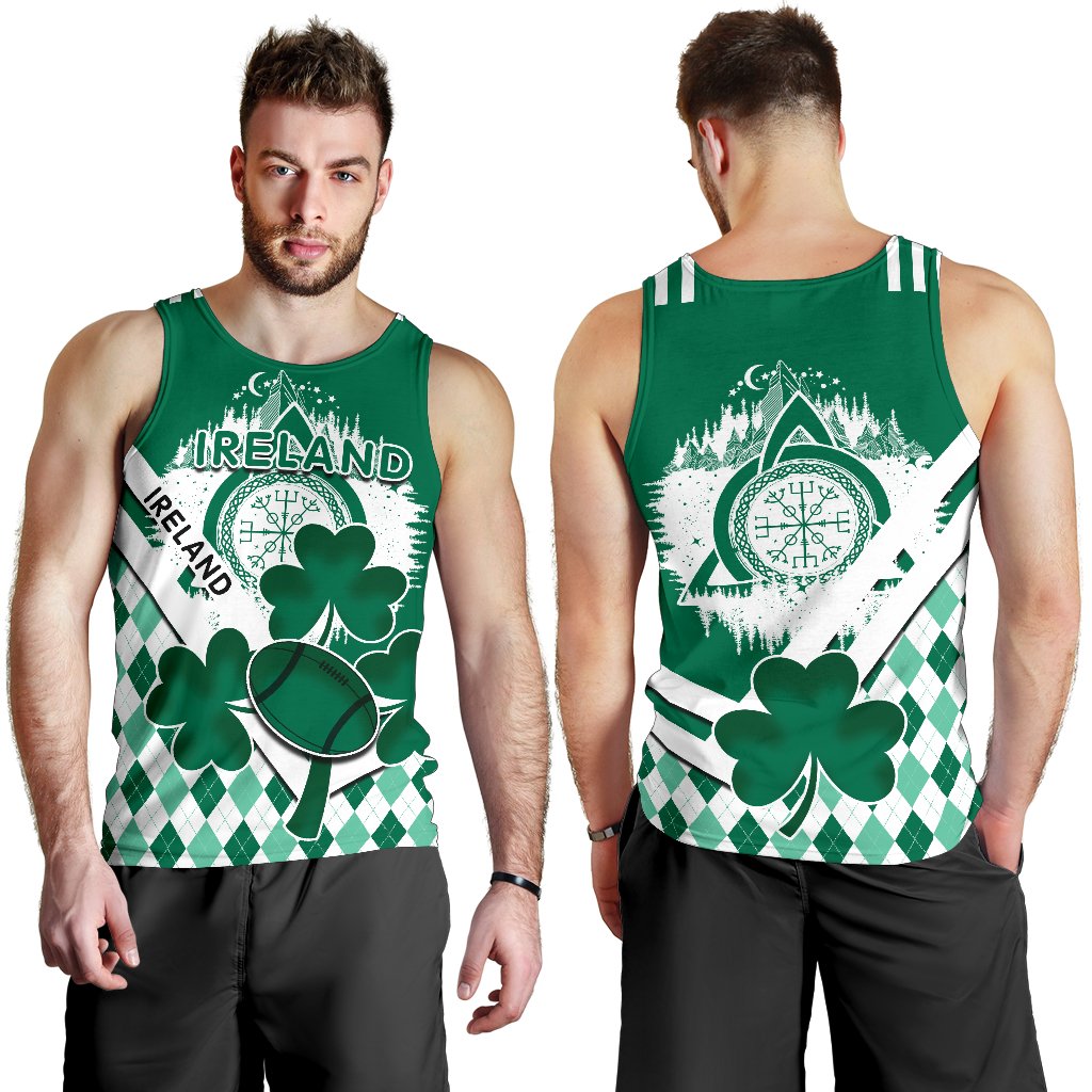 Ireland Rugby Shamrock Men Tank Top Mix Irish Celtic - Vibe Hoodie Shop