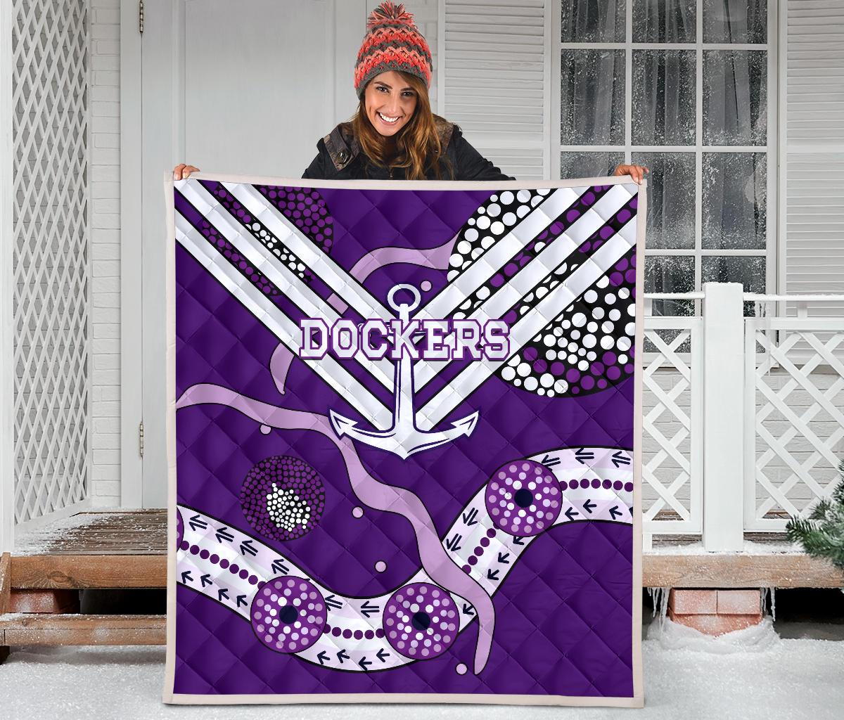 Dockers Premium Quilt Indigenous Fremantle - Freo - Vibe Hoodie Shop