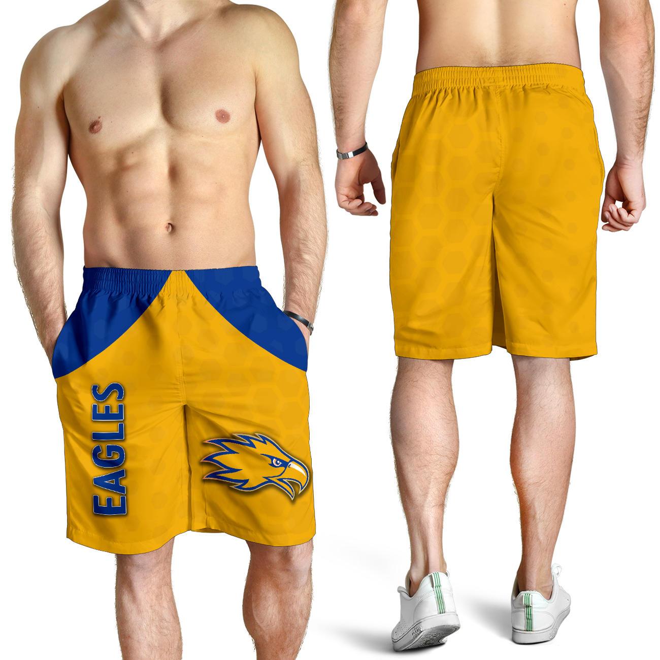 Eagles Men Shorts West Coast - Gold - Vibe Hoodie Shop