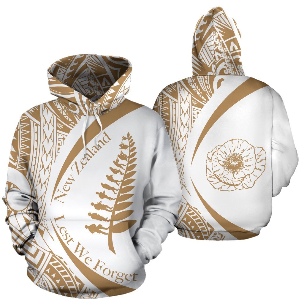 New Zealand Lest We Forget Hoodie, Maori ANZAC Fern Hoodie - Vibe Hoodie Shop