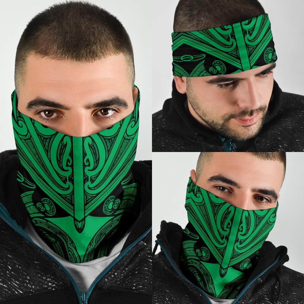 New Zealand Maori Koru Bandana 3 Pack - Green - Vibe Hoodie Shop