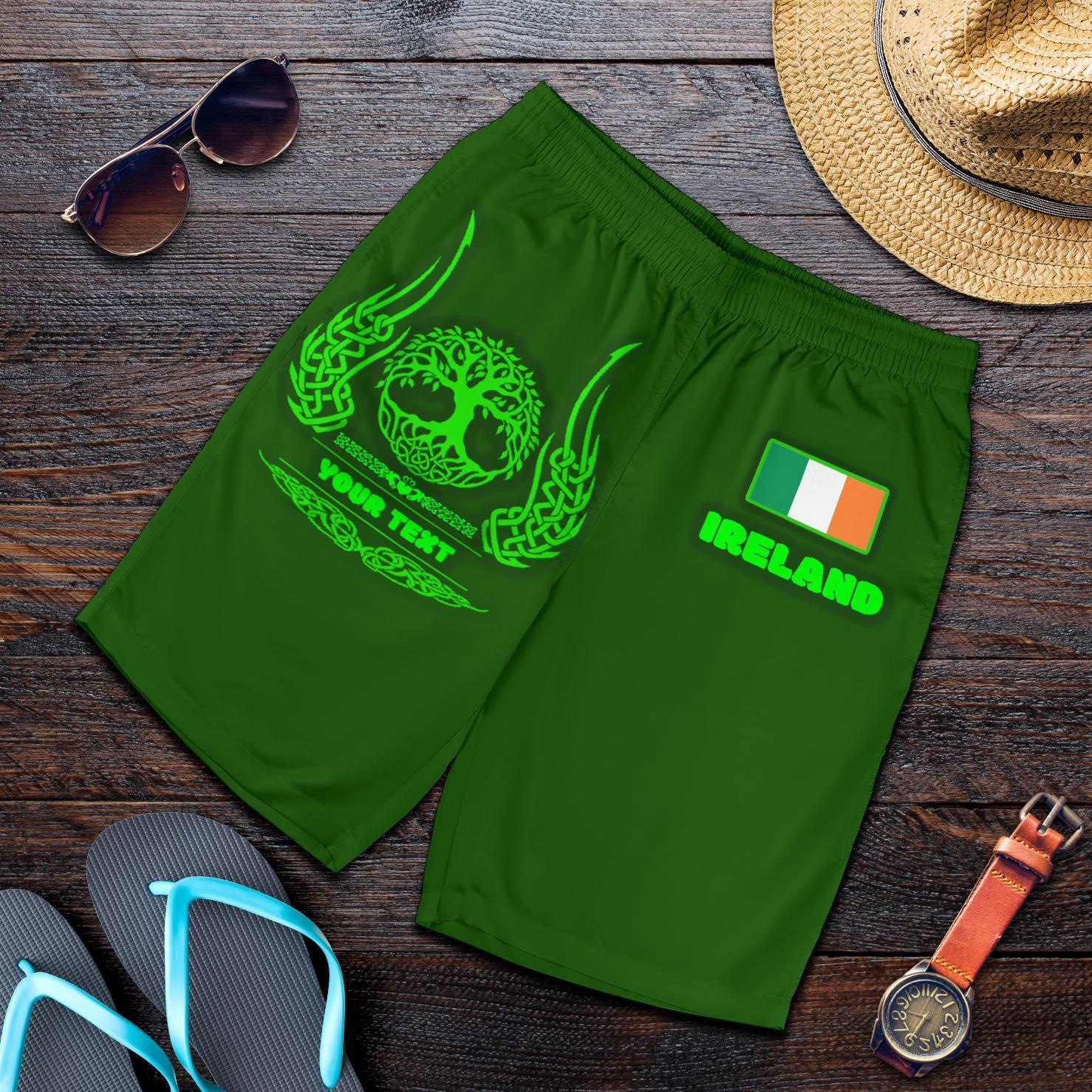 Ireland Celtic Personalised Men's Shorts - Symbol of Celtic - Vibe Hoodie Shop