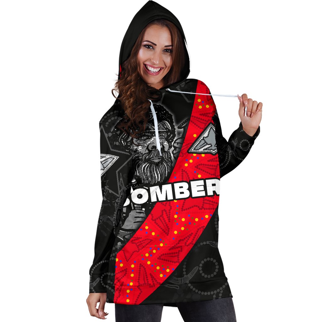 Bombers NAIDOC Week Women's Hoodie Dress Essendon Ingenious Spesial Version - Vibe Hoodie Shop