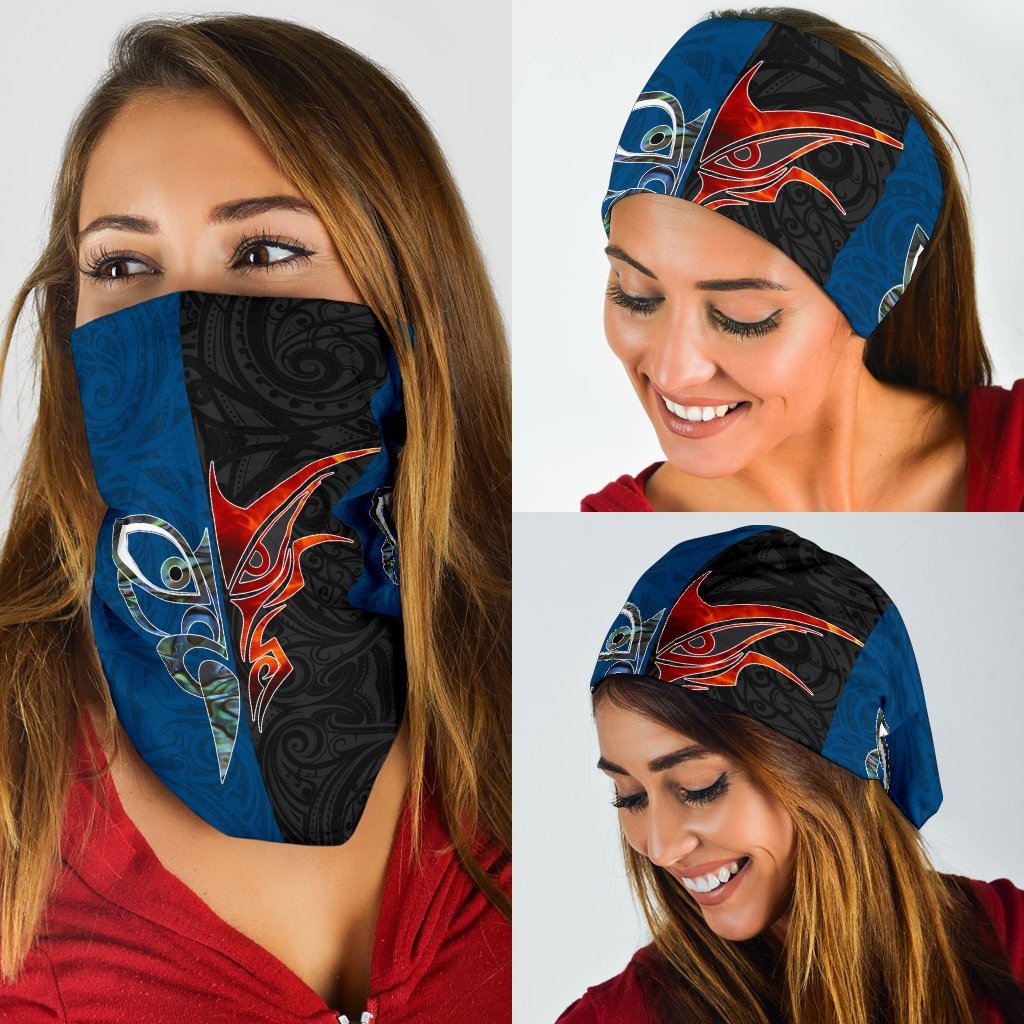 New Zealand Tumatauenga And Tangaroa Bandana - Vibe Hoodie Shop