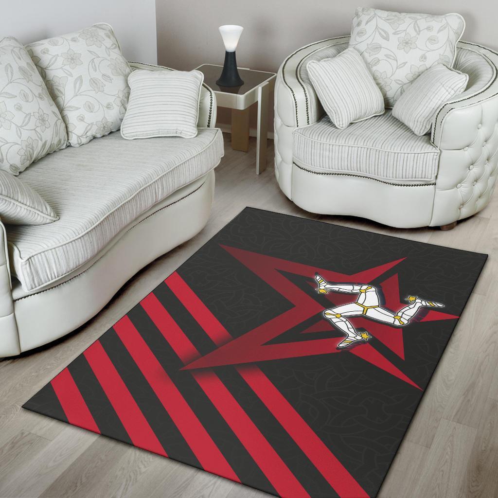 Isle of Man Celtic Area Rug - Isle of Man Star - Vibe Hoodie Shop