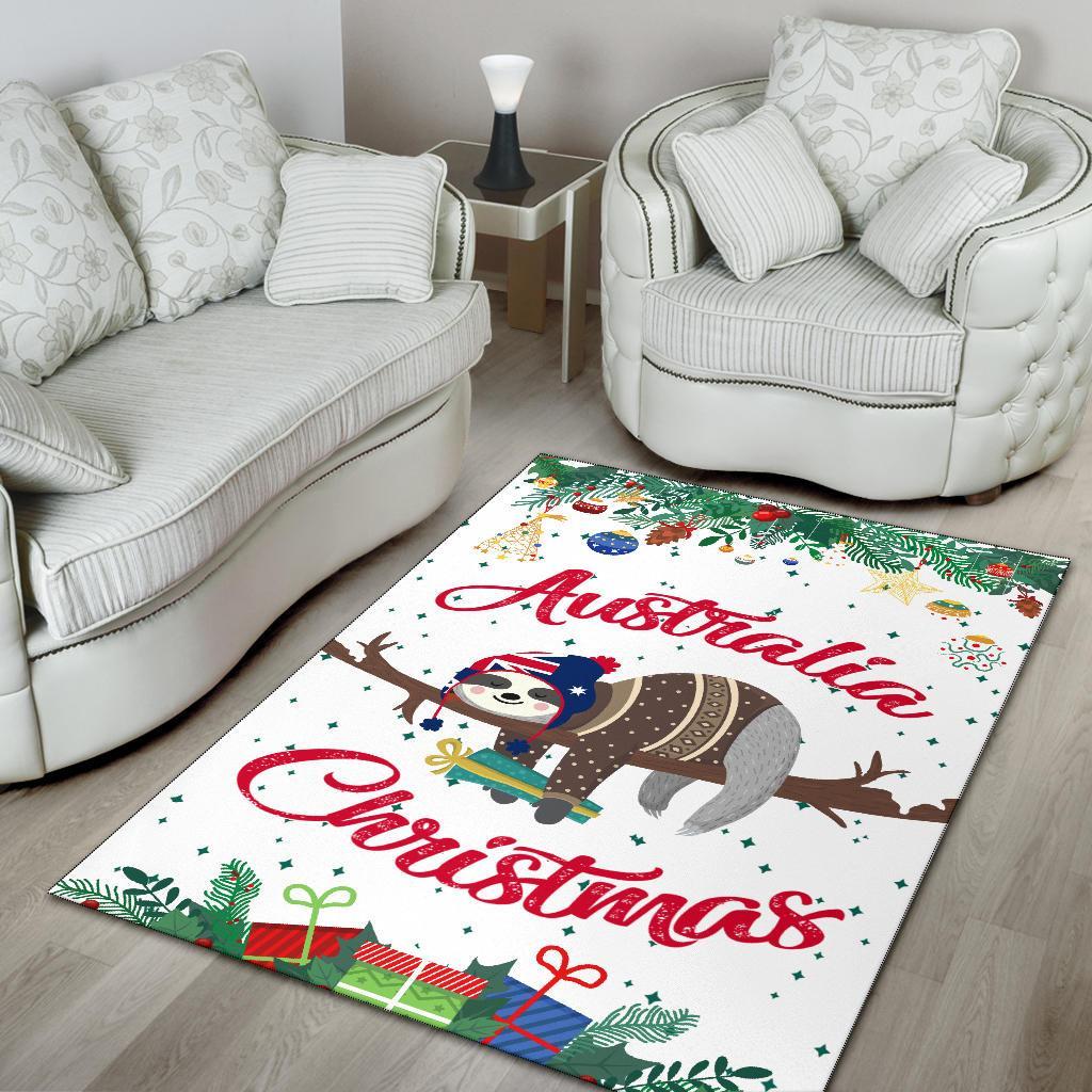 Australia Christmas Area Rug White - Merry Christmas - Vibe Hoodie Shop