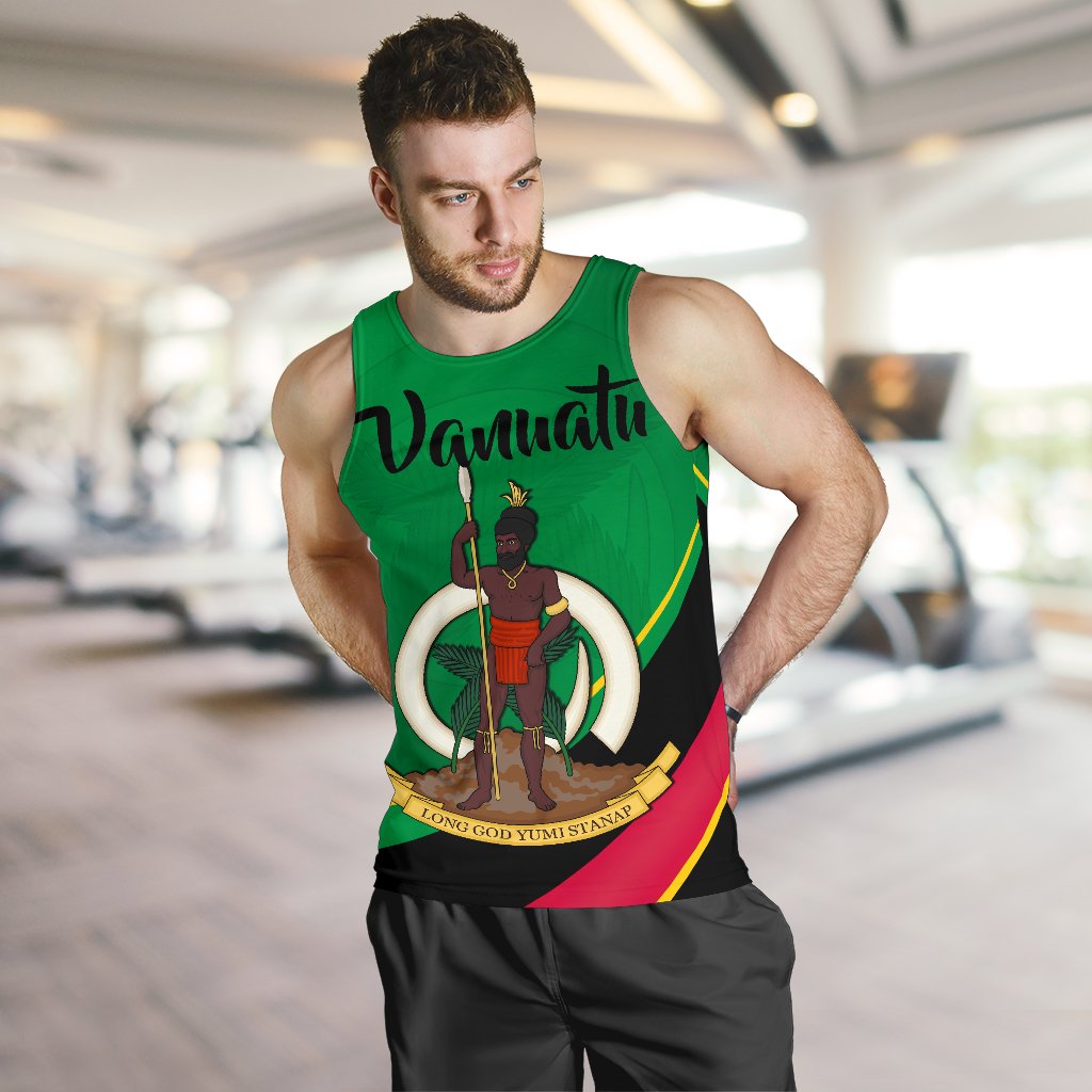 Vanuatu Rugby Men Tank Top Simple Style - Vibe Hoodie Shop