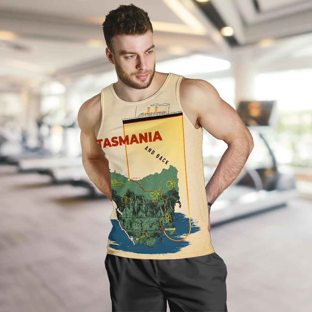 Australia Men Tank Top - Tasmania Mens Tank - Vibe Hoodie Shop