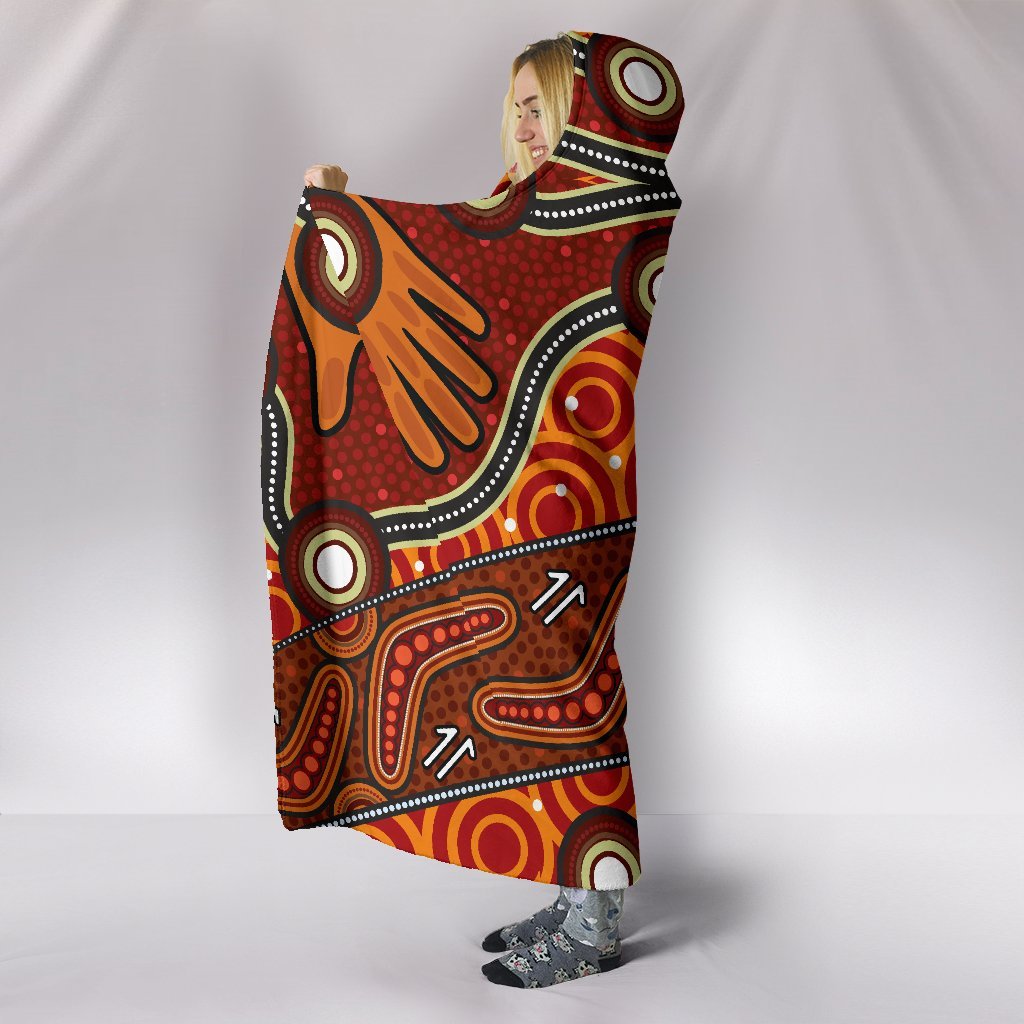 aboriginal-hooded-blsnket-indegenous-dot-painting-art