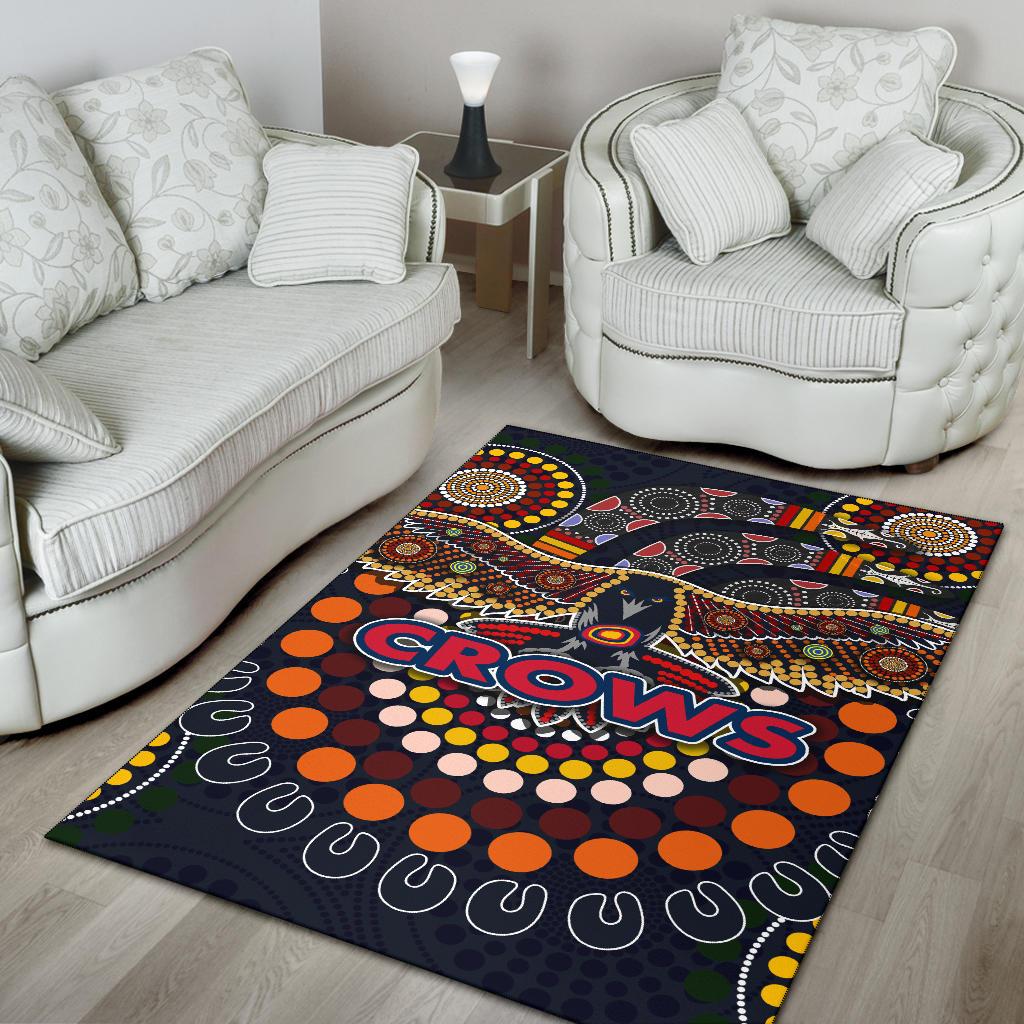 Adelaide Area Rug Indigenous Crows - Vibe Hoodie Shop