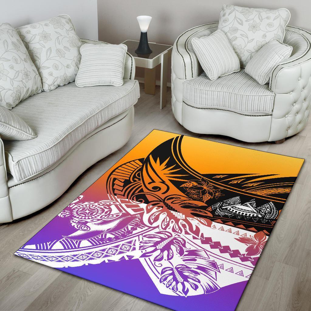 American Samoa Area Rug - Tribal Jungle Pattern - Vibe Hoodie Shop