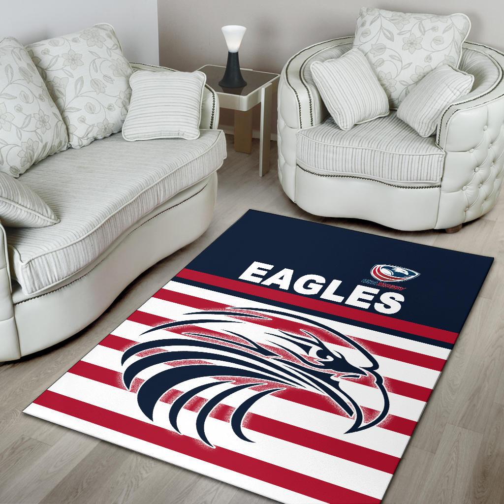 USA Rugby Area Rug Eagles Simple Style - Navy - Vibe Hoodie Shop