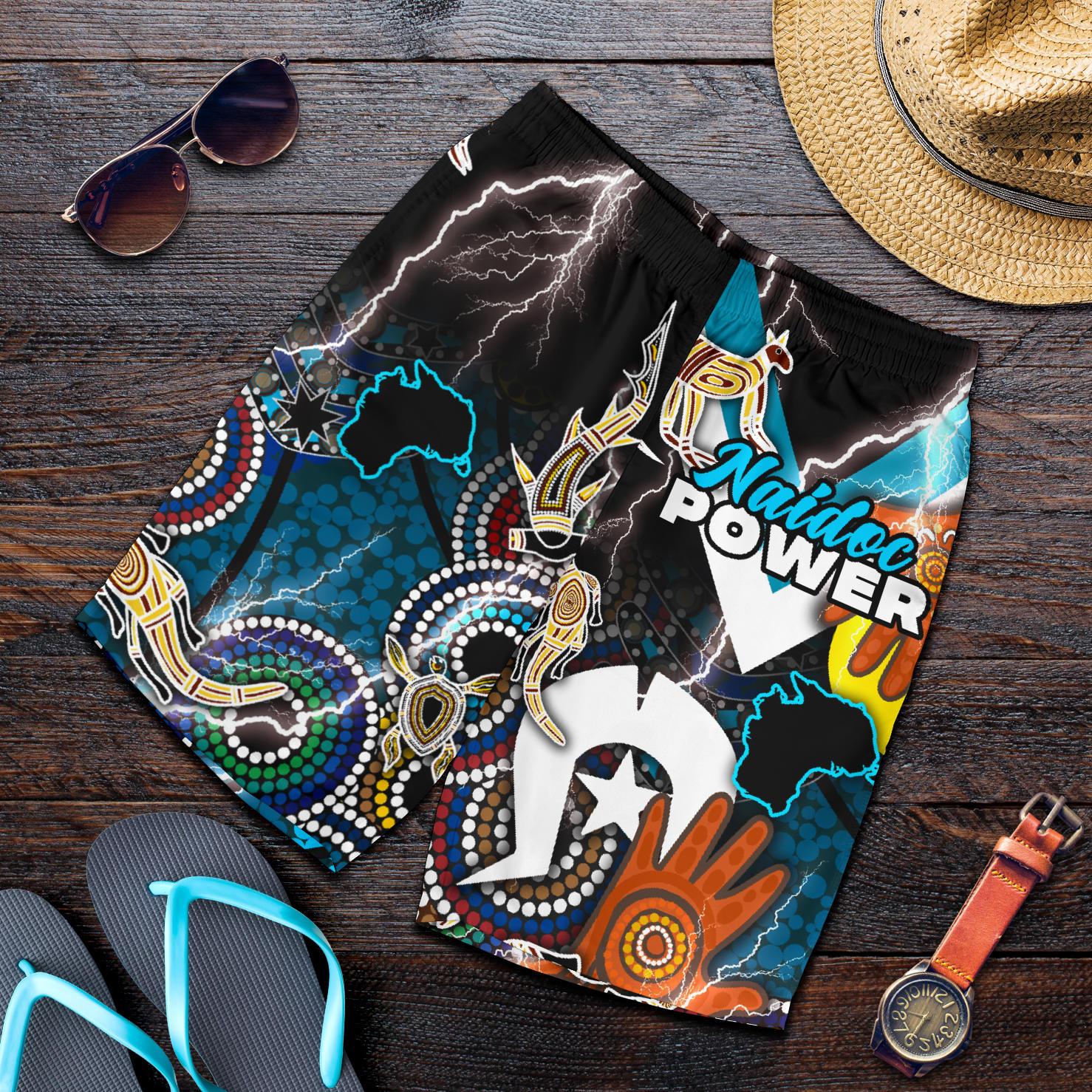 Power NAIDOC Week All Over Print Men's Shorts Adelaide Special Version - Vibe Hoodie Shop