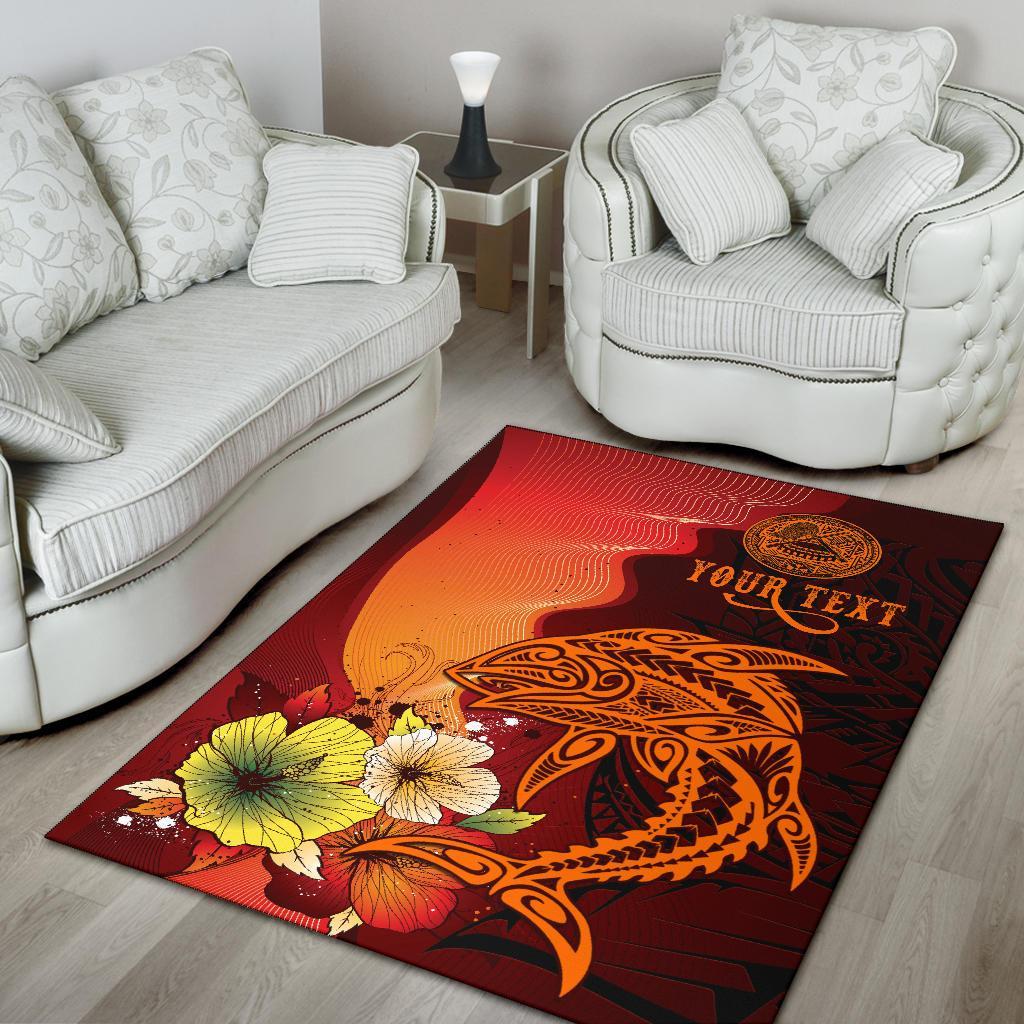 American Samoa Custom Personalised Area Rugs - Tribal Tuna Fish - Vibe Hoodie Shop