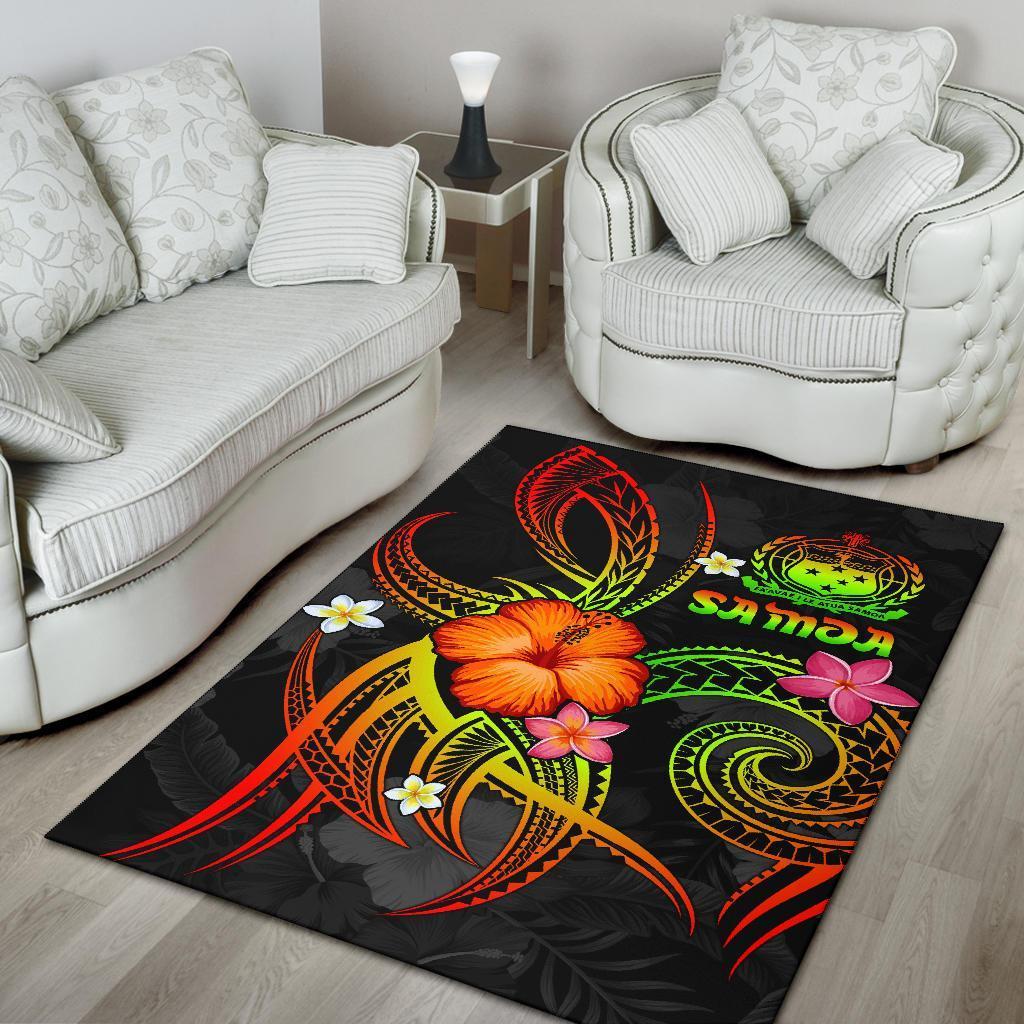 Polynesian Hawaii Area Rug - Legend of Samoa (Reggae) - Vibe Hoodie Shop