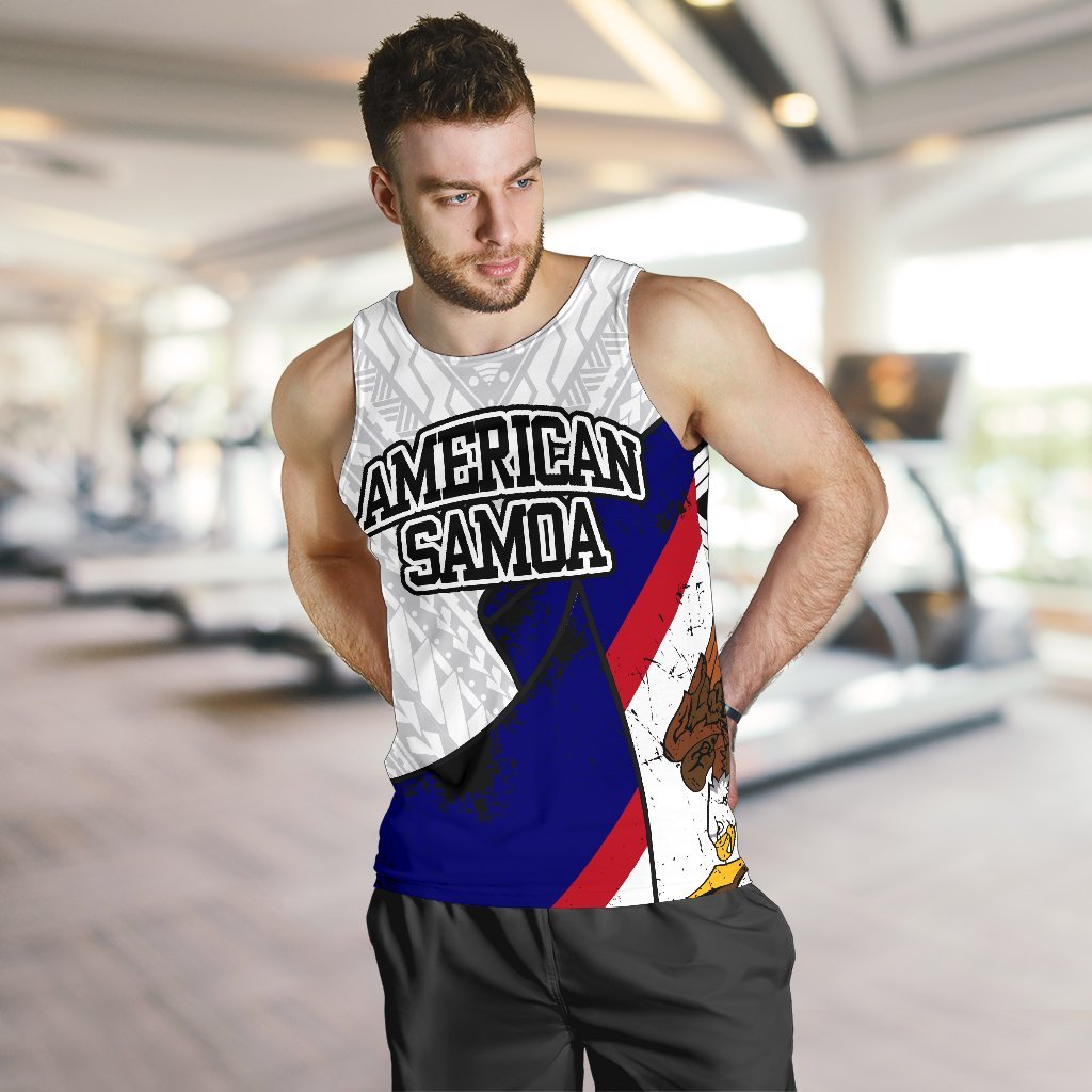 American Samoa Special White Men's Tank Top - Vibe Hoodie Shop