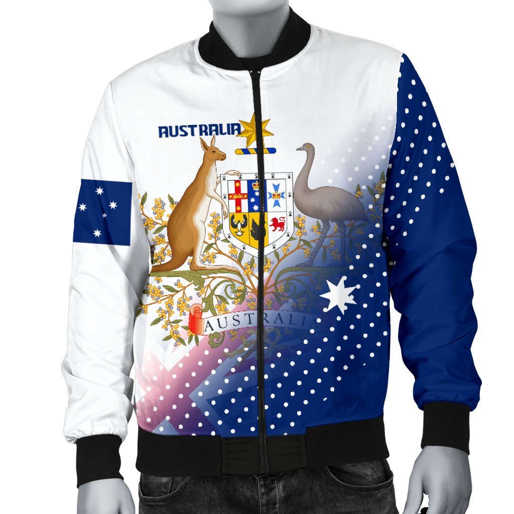 Men's Bomber Jacket - Always Proud Of Australia - Vibe Hoodie Shop