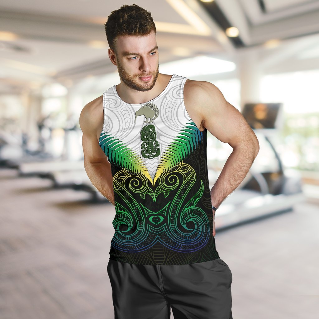 Maori Manaia New Zealand Men Tank Top Rasta - Vibe Hoodie Shop