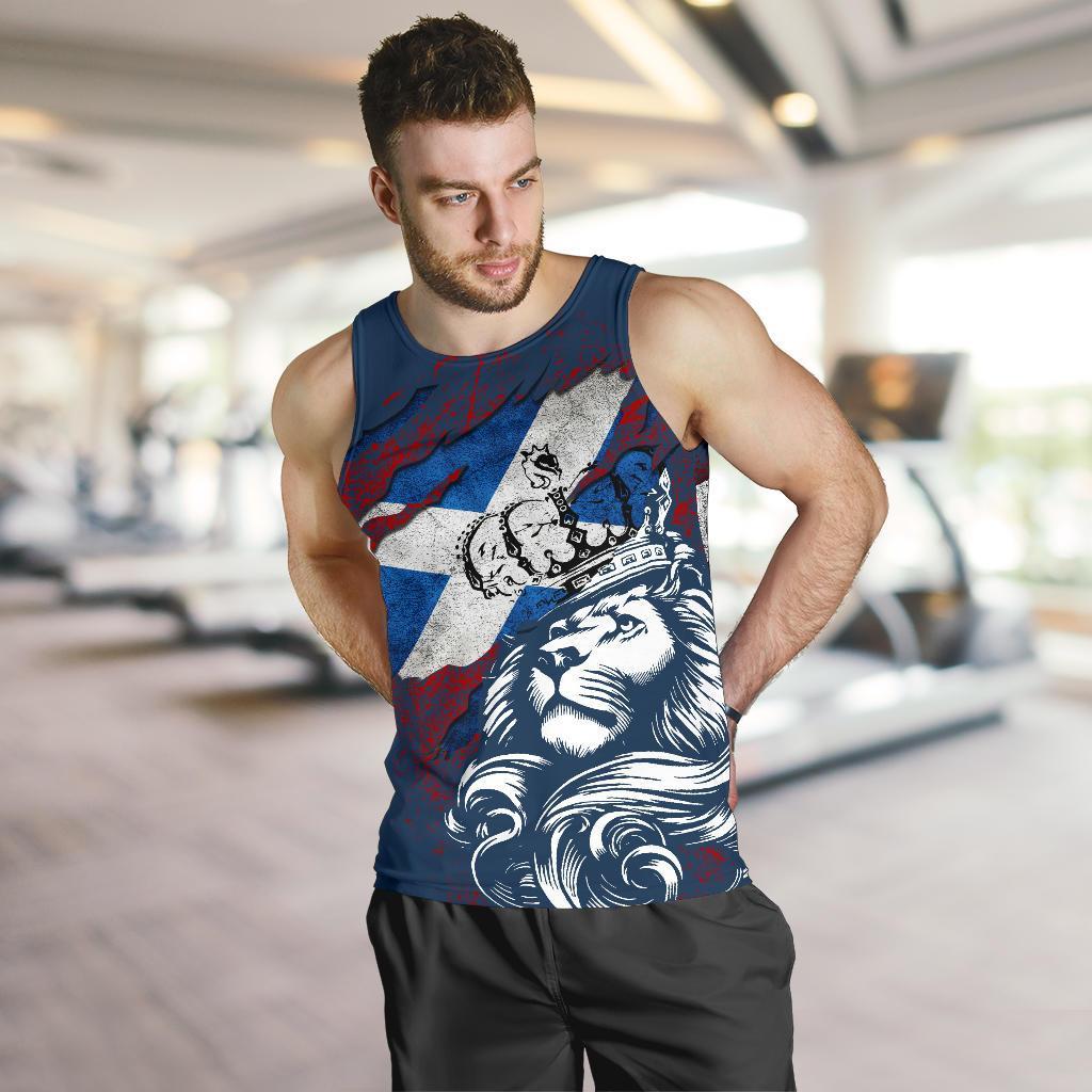 Lion Scotland Men Tank Top - Scotland In Me - Vibe Hoodie Shop