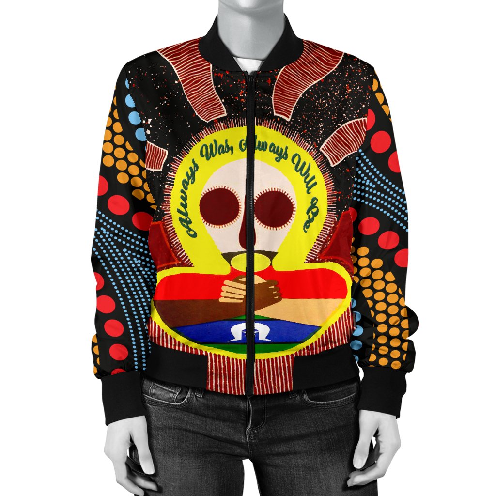 Aboriginal and Torres Strait Islanders Women's Bomber Jacket - NAIDOC Style - Vibe Hoodie Shop