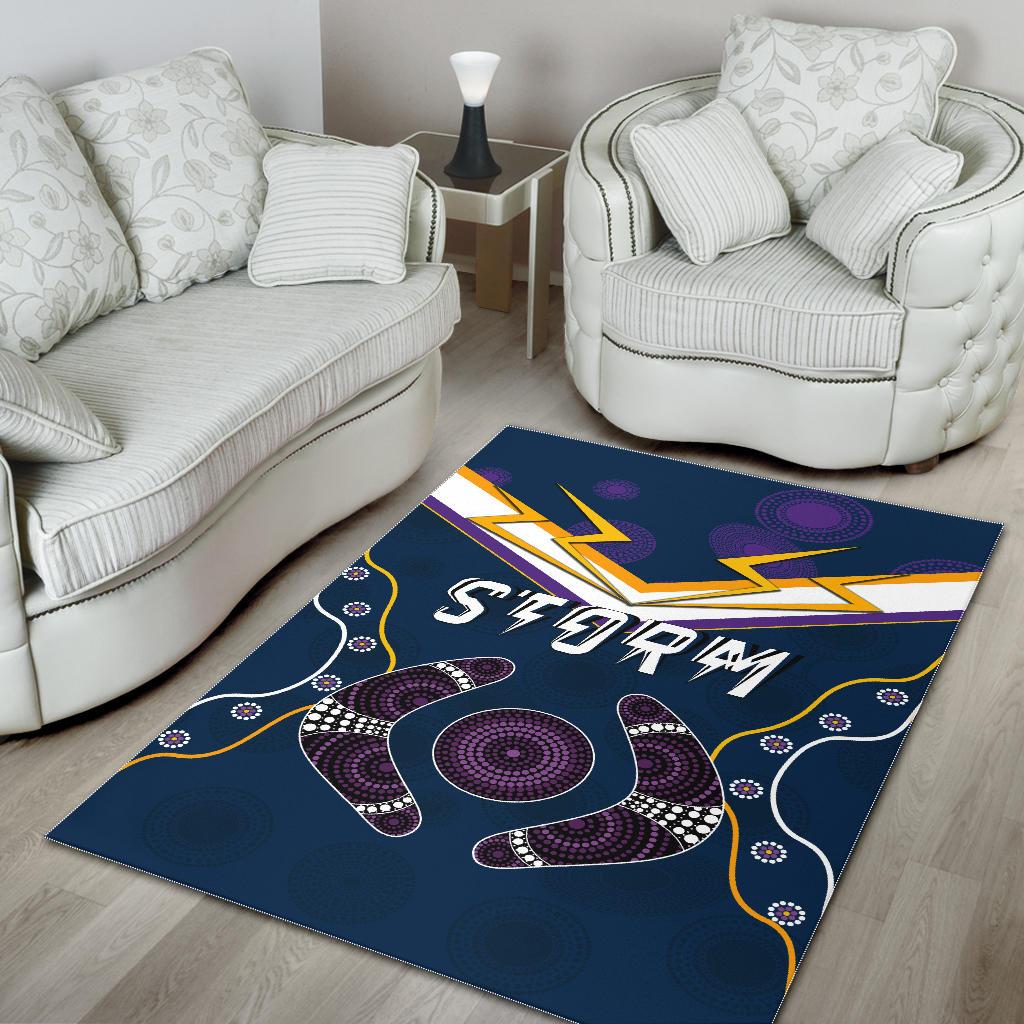 Storm Area Rug Melbourne Indigenous Champion - Vibe Hoodie Shop