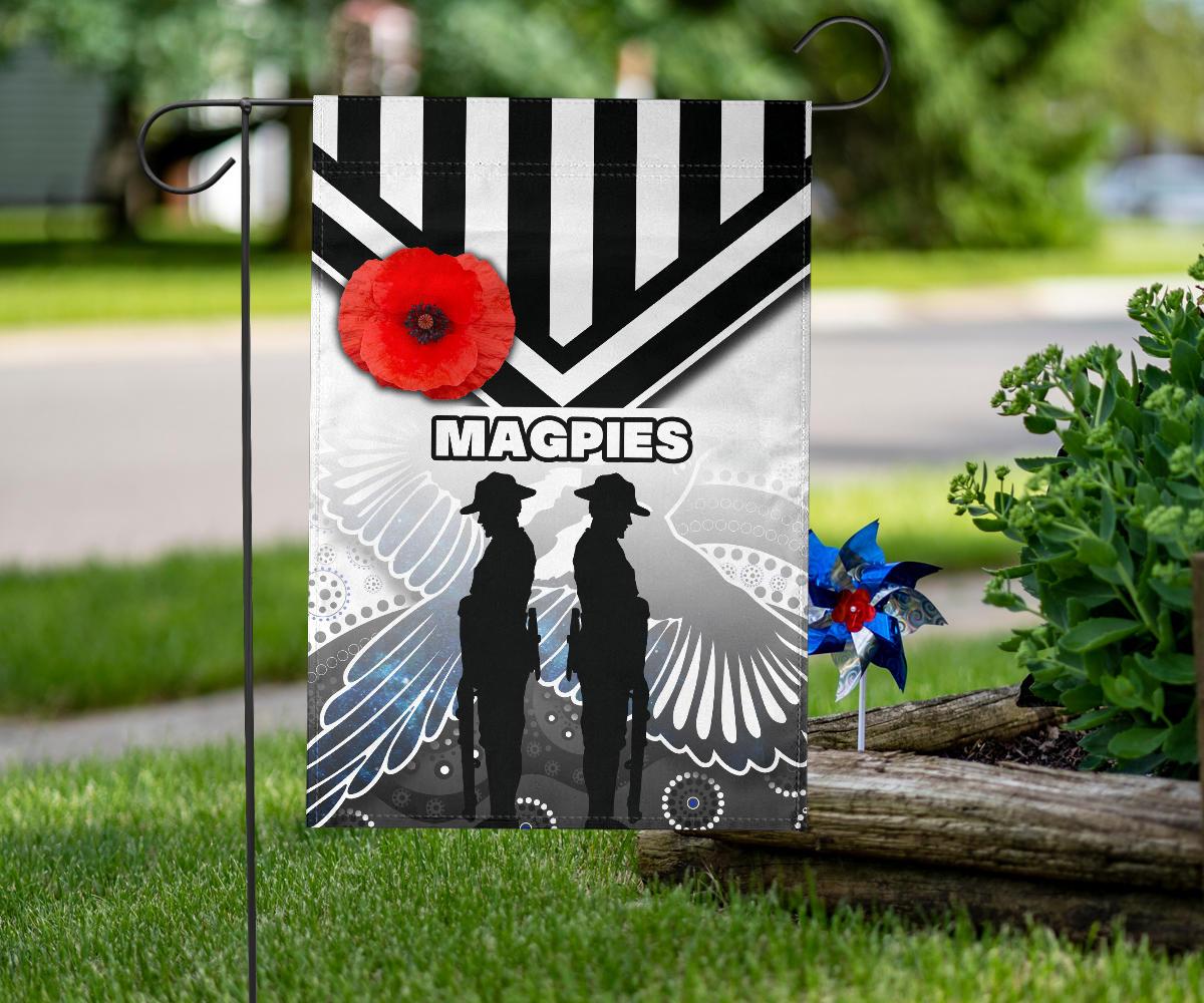 Magpies Flag Collingwood ANZAC Day Special Version - Vibe Hoodie Shop