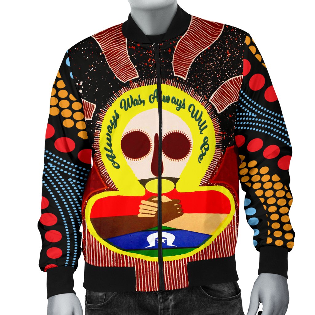 Aboriginal and Torres Strait Islanders Men's Bomber Jacket - NAIDOC Style - Vibe Hoodie Shop