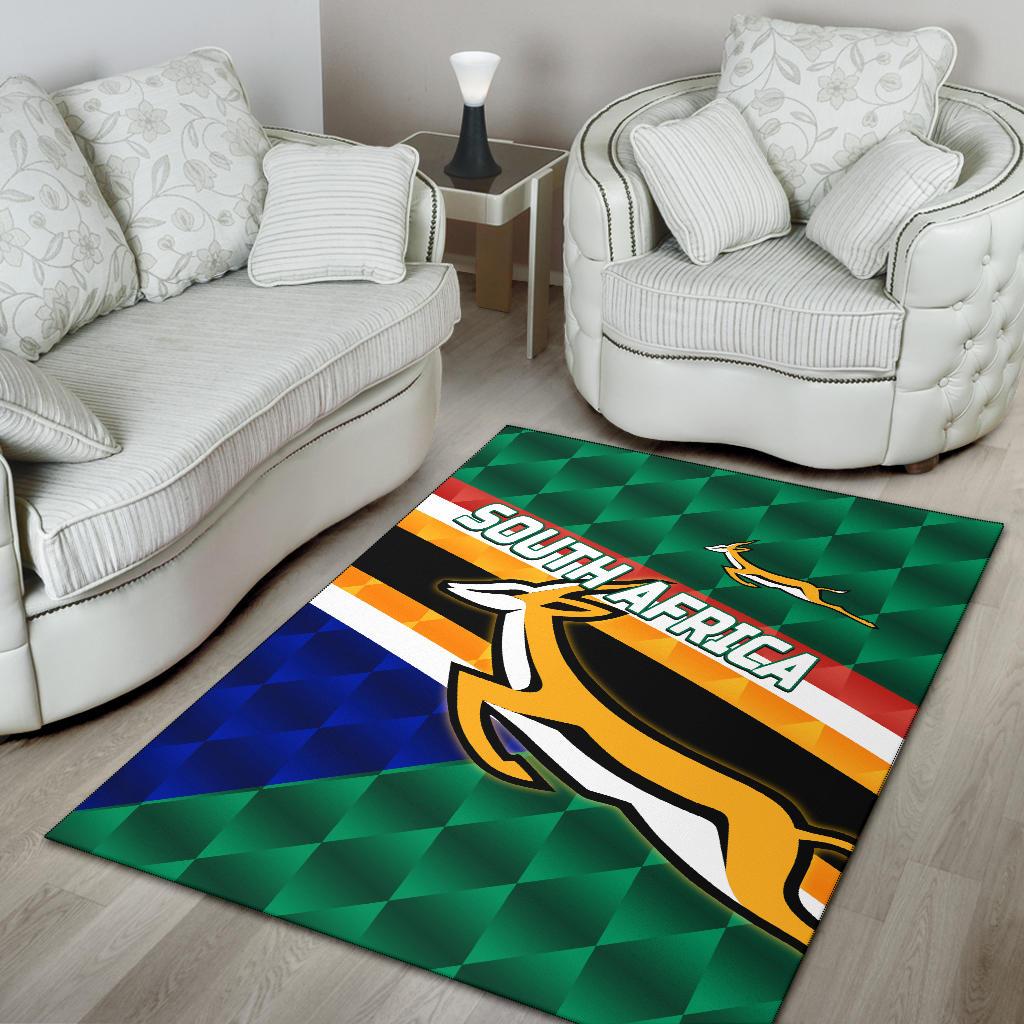 South Africa Area Rug Springboks Rugby Sporty Style - Vibe Hoodie Shop