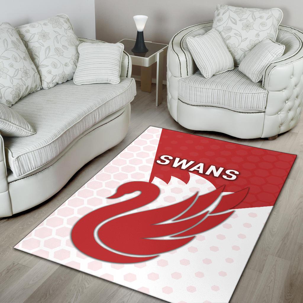 Sydney Area Rug Swans - Vibe Hoodie Shop