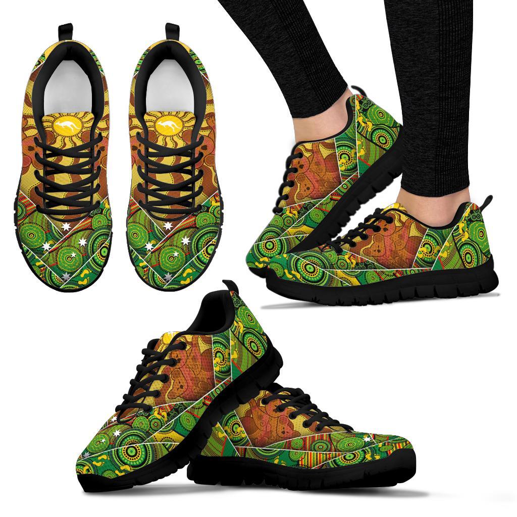 Aboriginal Sneakers - Australia Koala Shoes Indigenous Patterns - Vibe Hoodie Shop