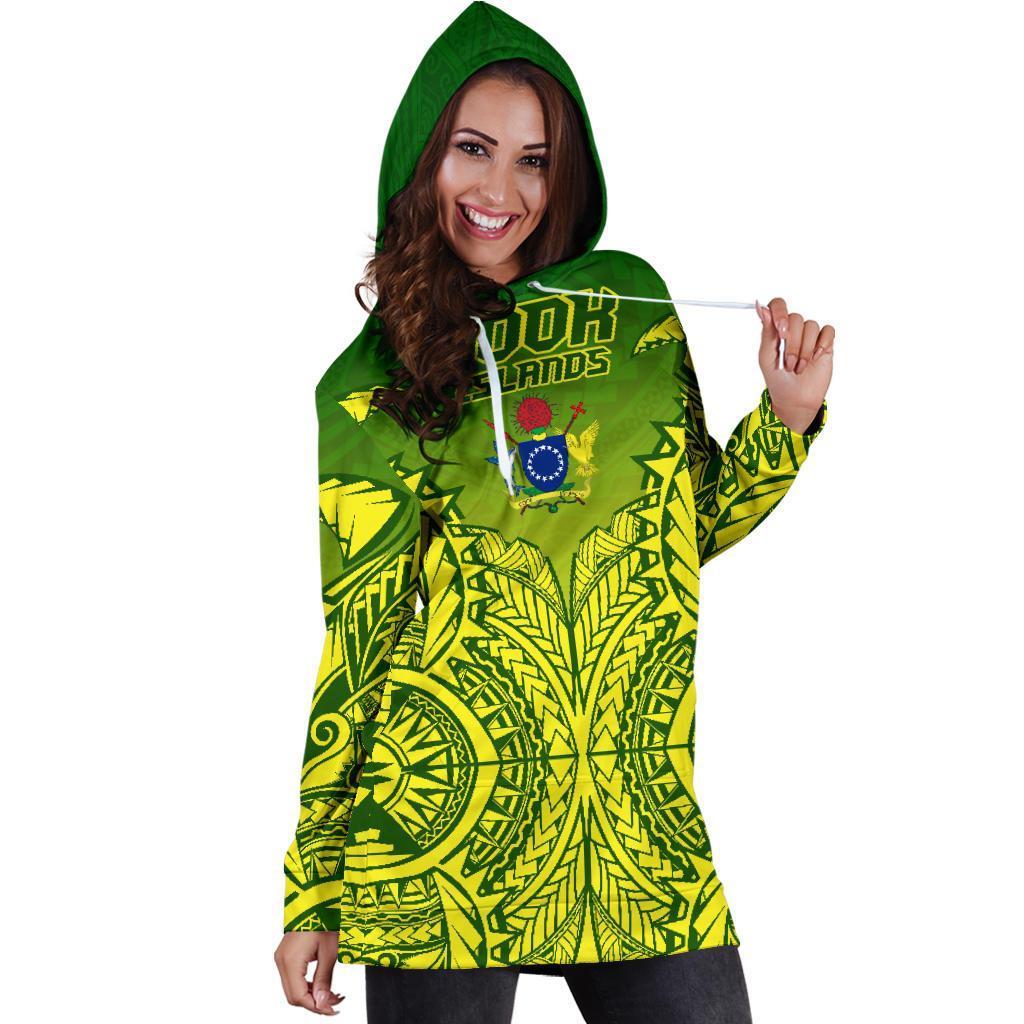 (Kuki Arirani) Cook Islands Premium Hoodie Dress - Vibe Hoodie Shop