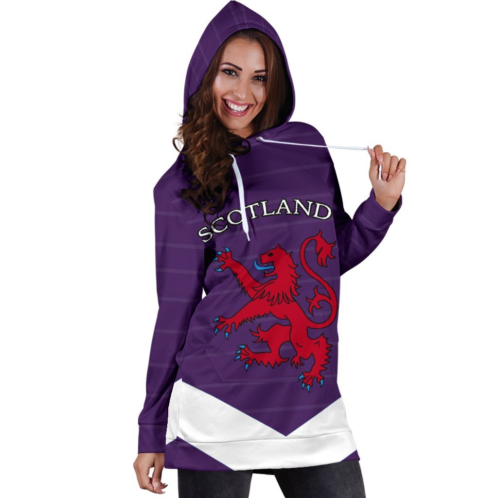 Scotland Women's Hoodie Dress Lion - Vibe Hoodie Shop