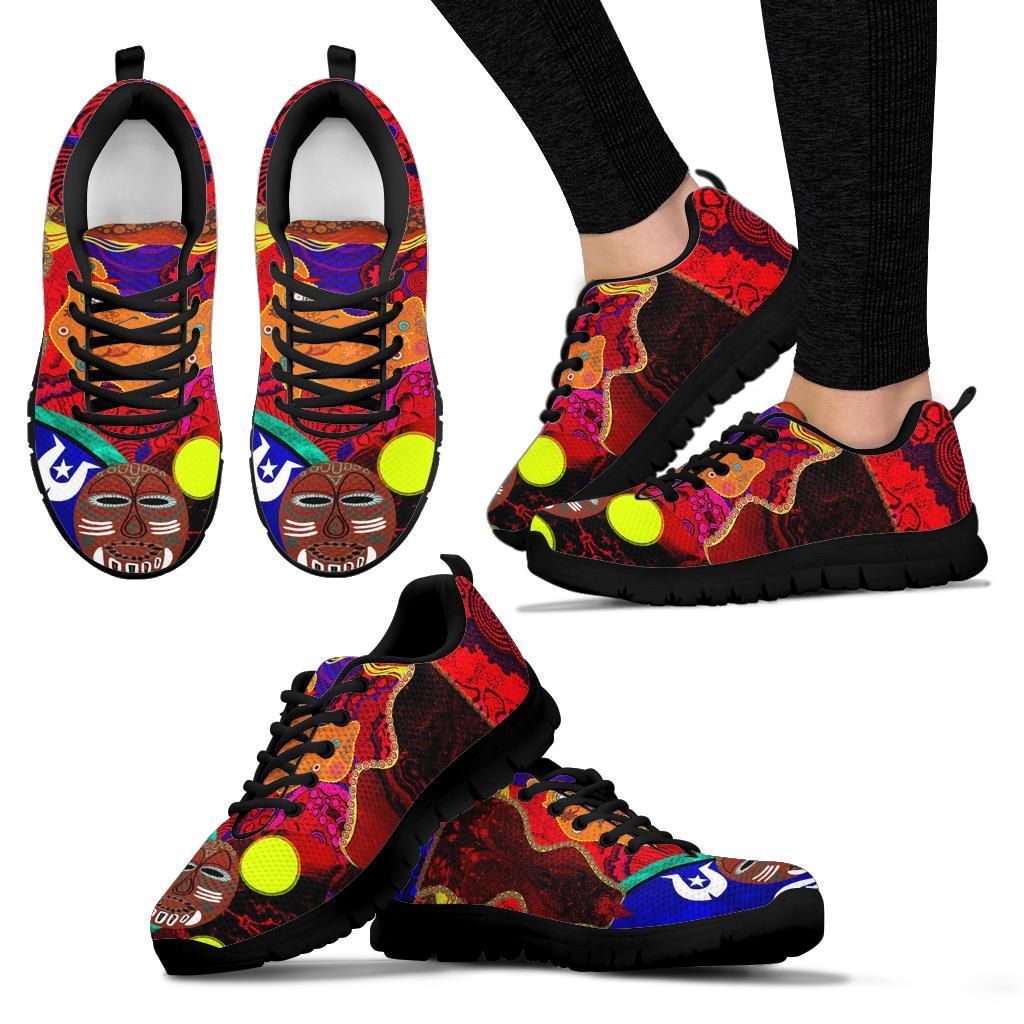 Sneakers - Aboriginal Patterns, Flags - Vibe Hoodie Shop