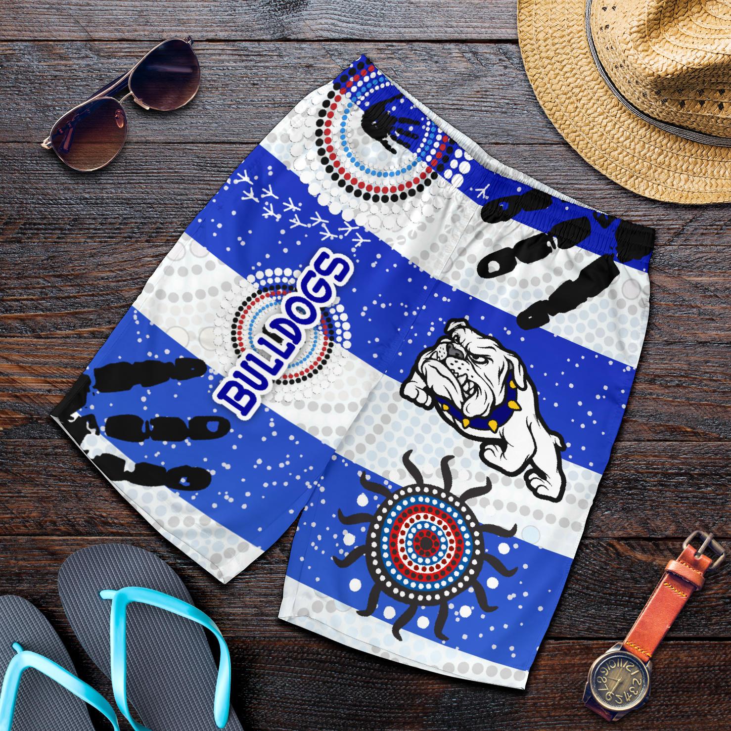 Bulldogs Men Shorts Indigenous Country Style No.1 - Vibe Hoodie Shop