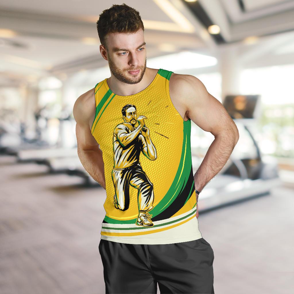 Men Tank Top - Cricket Mens Tank Aussie Forever - Vibe Hoodie Shop