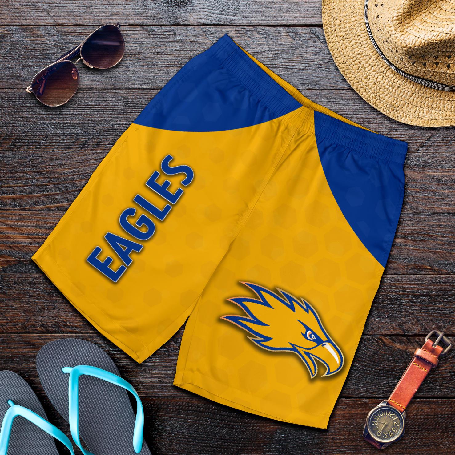 Eagles Men Shorts West Coast - Gold - Vibe Hoodie Shop