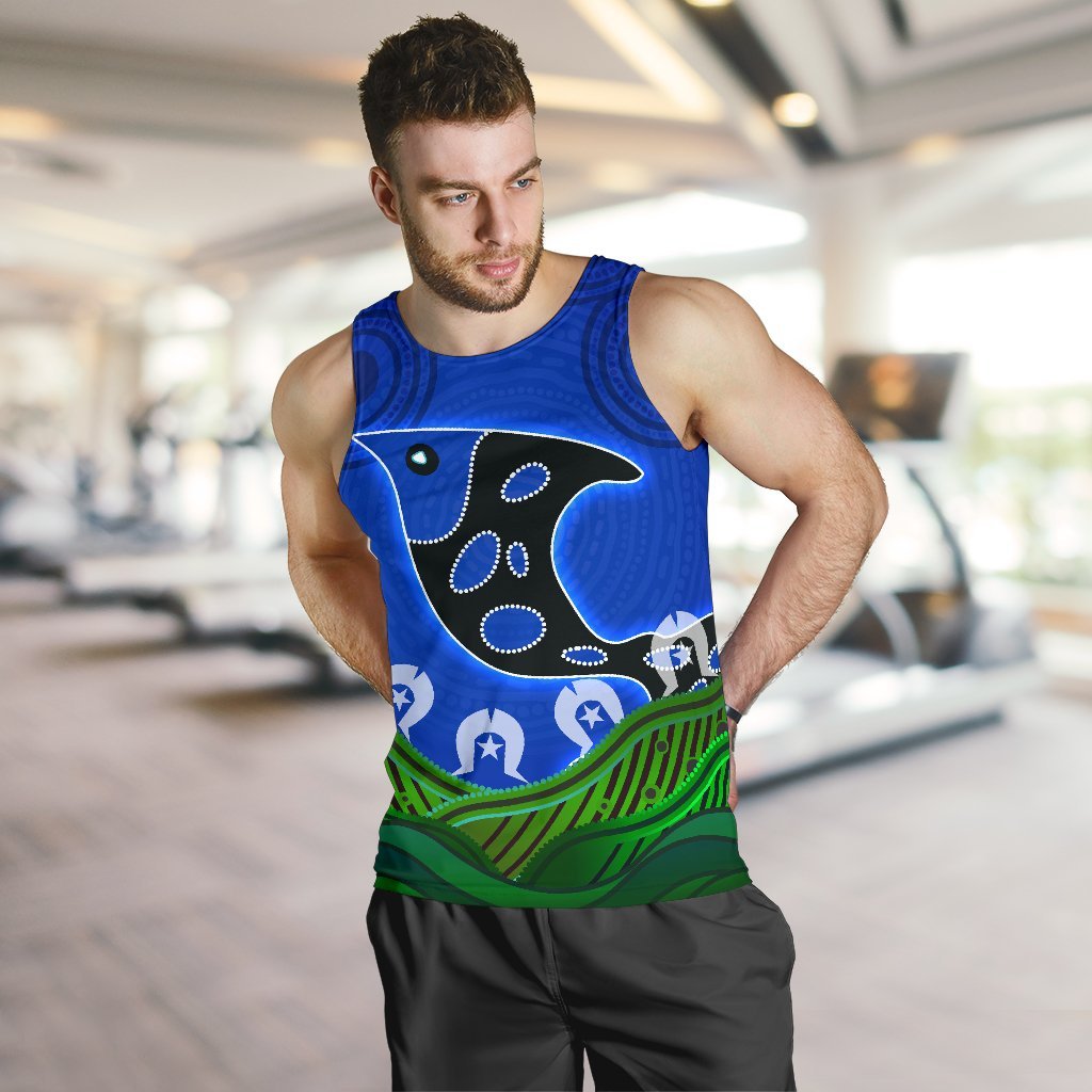 Men's Tank Top - Torres Strait Dot Patterns - Vibe Hoodie Shop