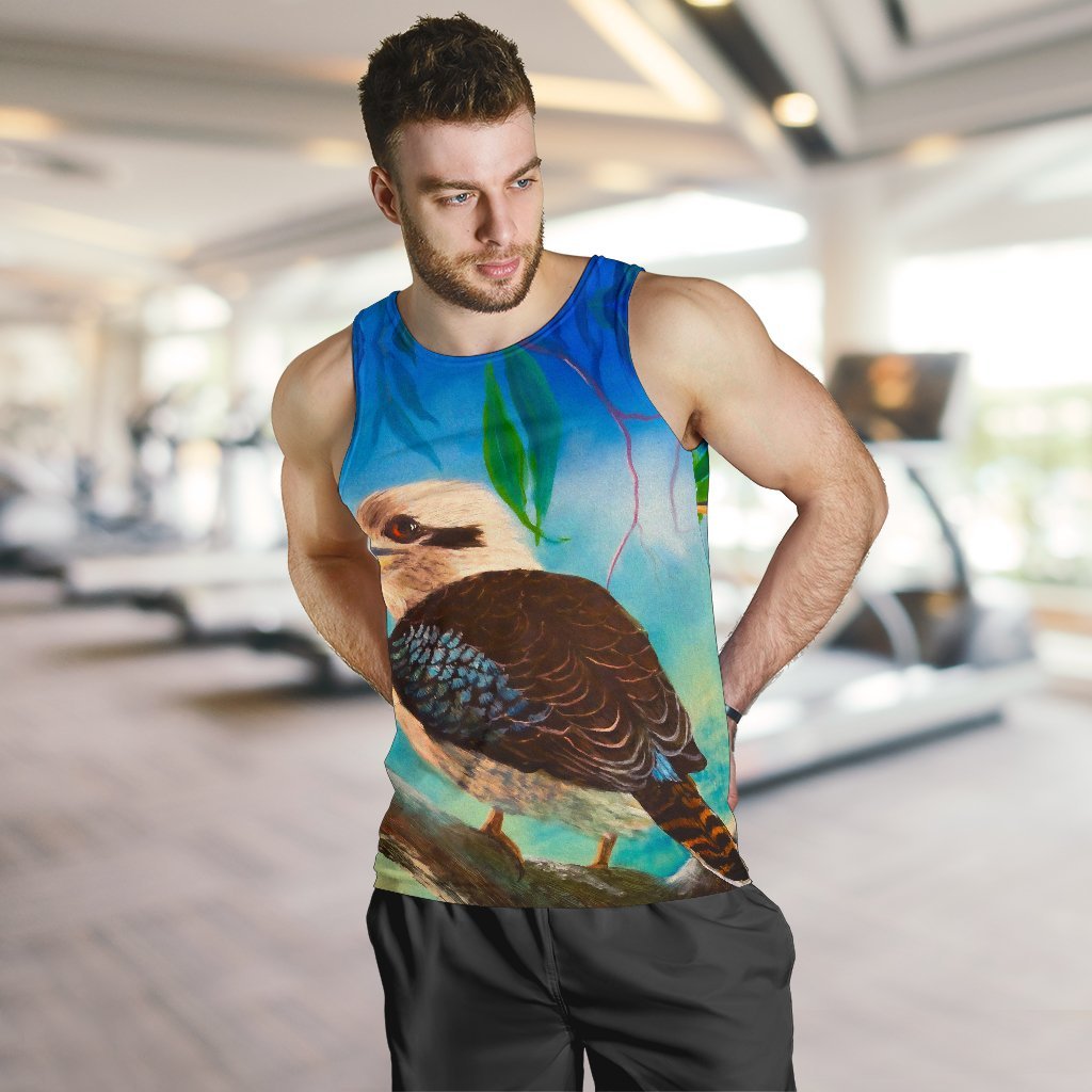 Kookaburra Men's Tank Top - Australia Kookaburra - Vibe Hoodie Shop