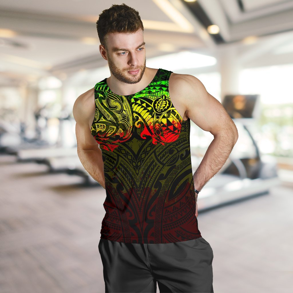 New Zealand Men's Tank Top, Maori Polynesian Tattoo Reggage - Vibe Hoodie Shop