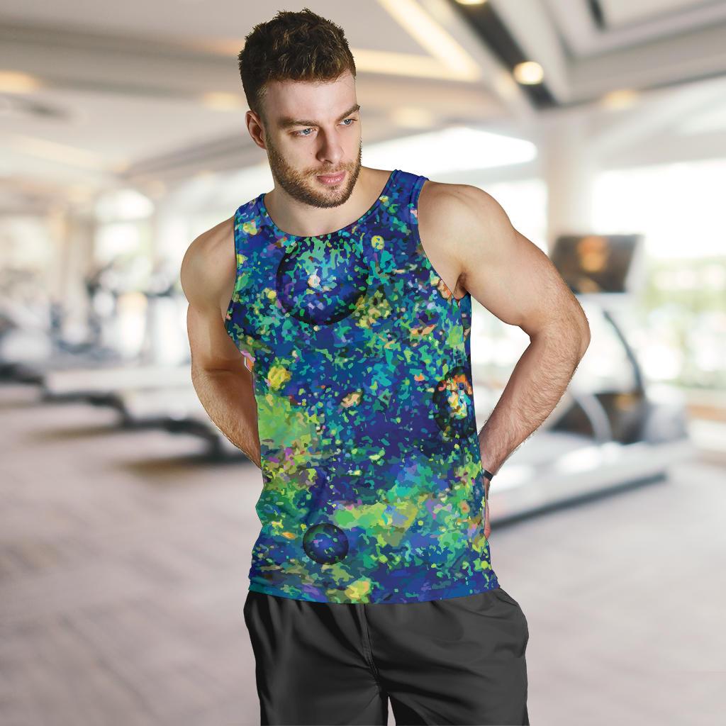 Australia Men Tank Top - Opal Gemstone Mens Tank Color Art - Vibe Hoodie Shop