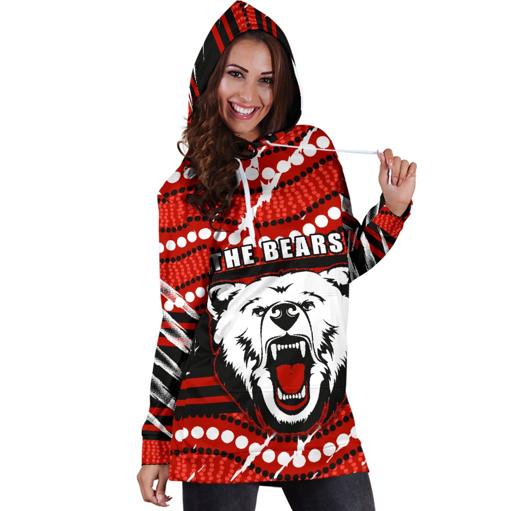 Bears Women Hoodie Dress North Sydney Only - Vibe Hoodie Shop