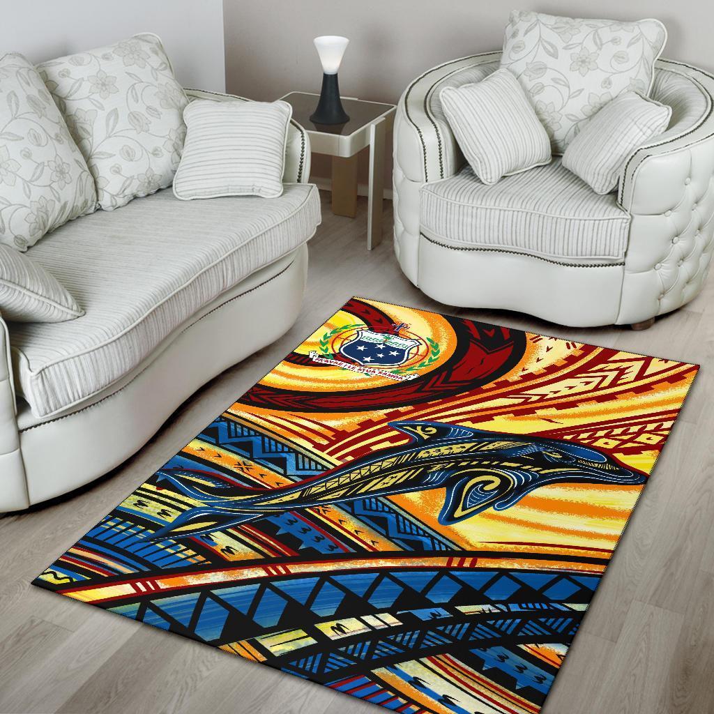 Samoa Area Rug - Dolphin Surfing - Vibe Hoodie Shop